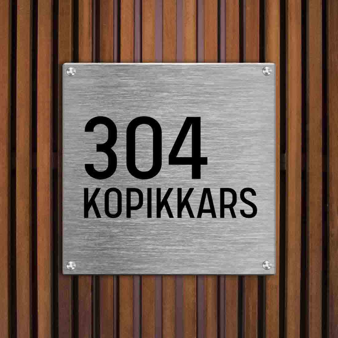 Personalized Metal Office Name Plates Stainless Steel for Outdoor Entrance