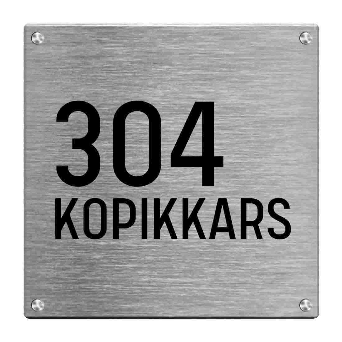 Personalized Metal Office Name Plates Stainless Steel for Outdoor Entrance - Image 3