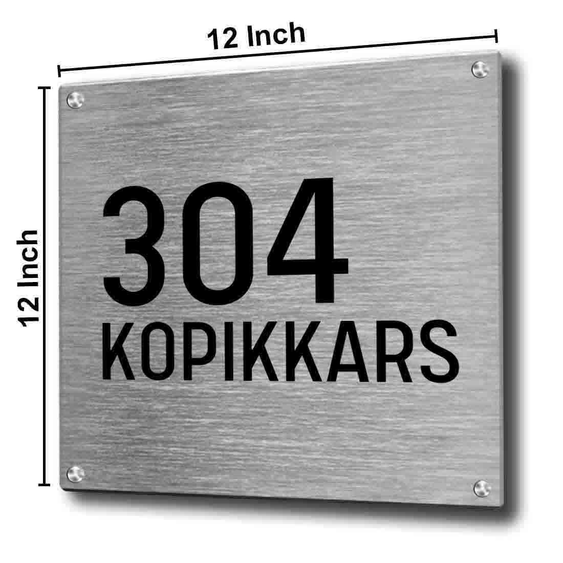 Personalized Metal Office Name Plates Stainless Steel for Outdoor Entrance - Image 5