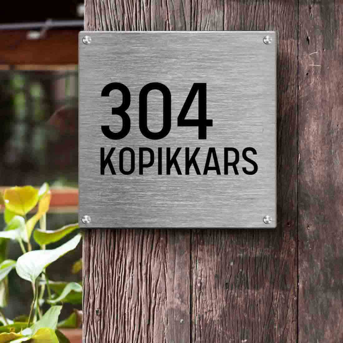 Personalized Metal Office Name Plates Stainless Steel for Outdoor Entrance - Image 6