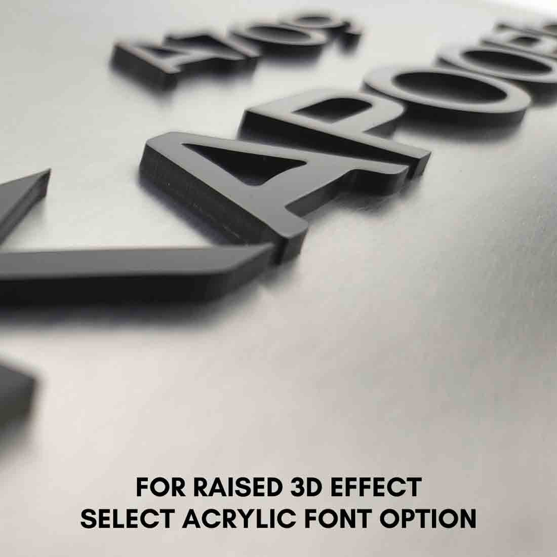 Personalized Metal Office Name Plates Stainless Steel for Outdoor Entrance - Image 7
