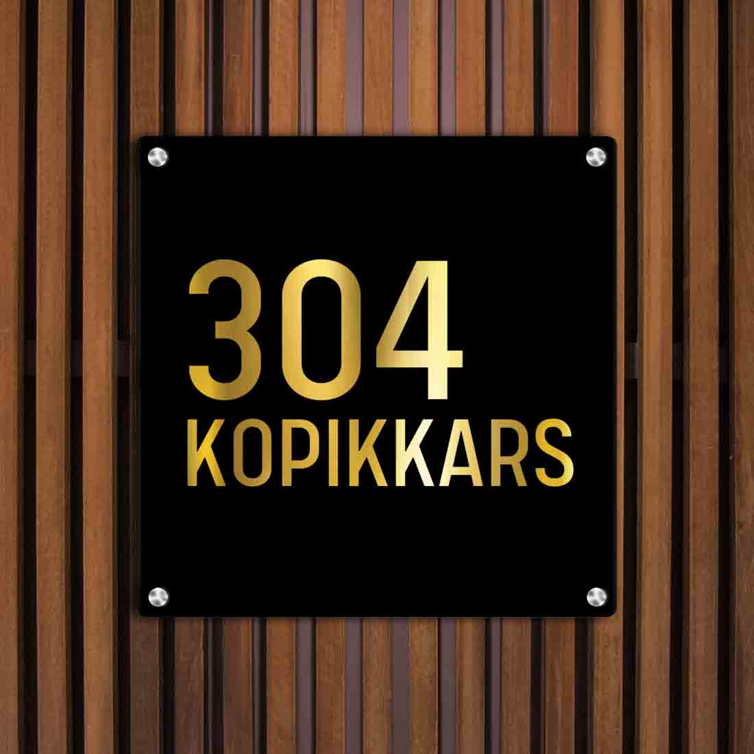 Personalized Metal Office Name Plates Stainless Steel for Outdoor Entrance