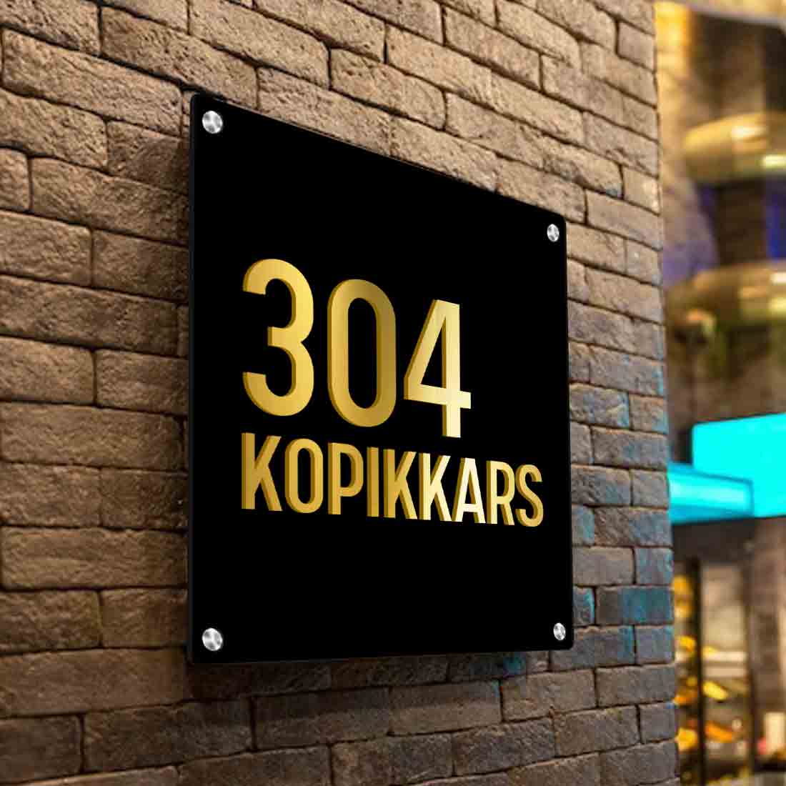 Personalized Metal Office Name Plates Stainless Steel for Outdoor Entrance - Image 11