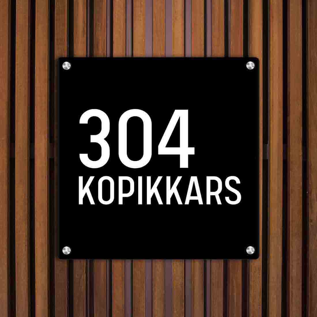 Personalized Metal Office Name Plates Stainless Steel for Outdoor Entrance - Image 5