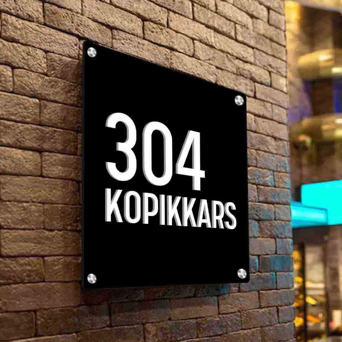 Personalized Metal Office Name Plates Stainless Steel for Outdoor Entrance - Image 6