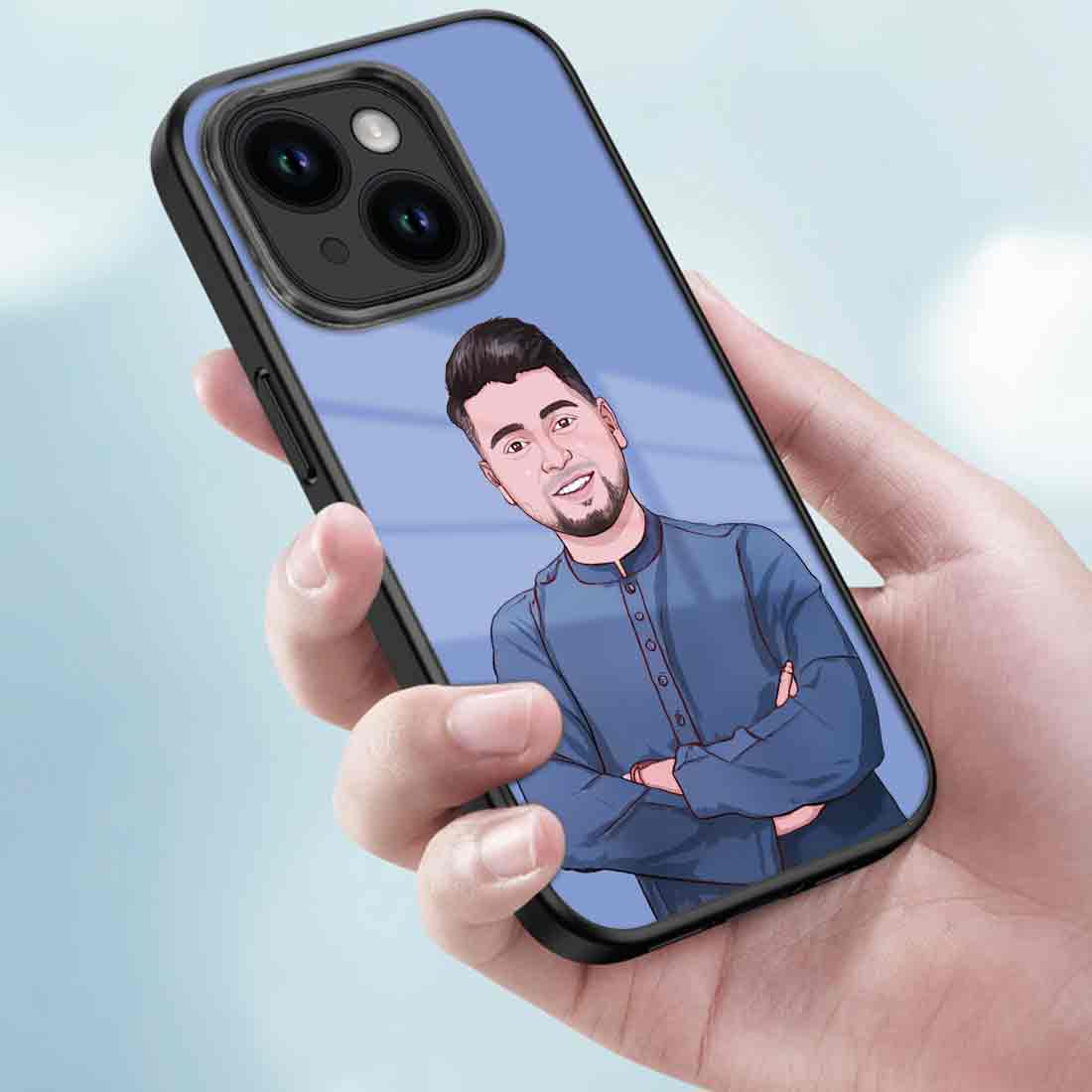 Personalized Mobile Cover iPhone 14 Phone Case With Image- Cartoonify From Photo - Image 3