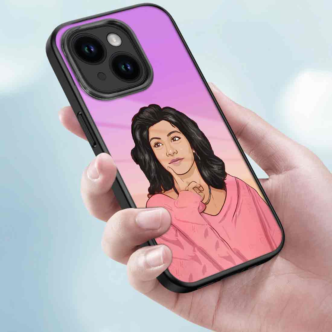 Personalized Mobile Phone Cover Photo iPhone 14 Case With Cartoon Filter - Image 3
