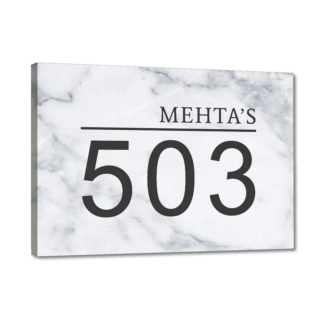 Customized Elegant Name Plate for Door - White Classic - Image 4