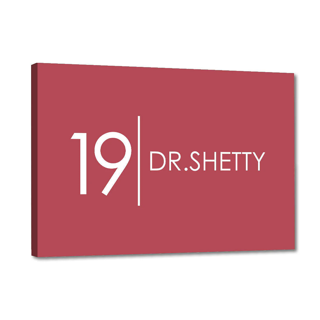 Customized Best Name Plate for House Outdoor - Red Classic