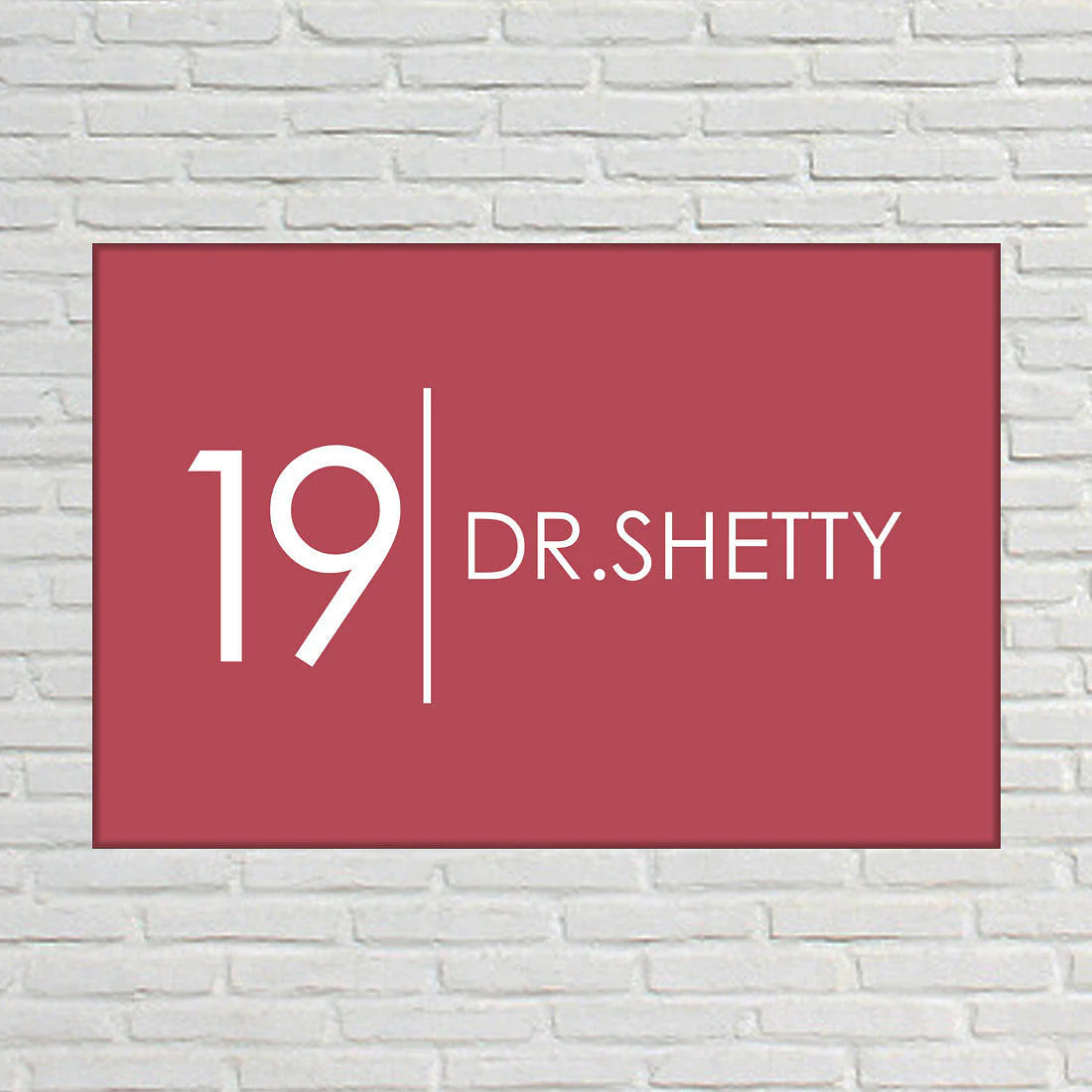 Customized Best Name Plate for House Outdoor - Red Classic - Image 2
