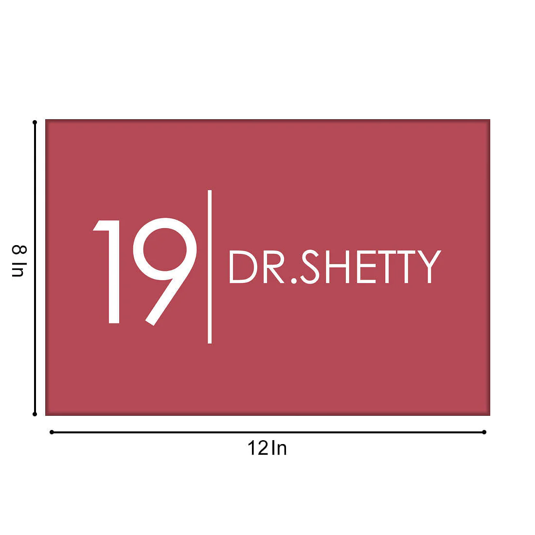 Customized Best Name Plate for House Outdoor - Red Classic - Image 3