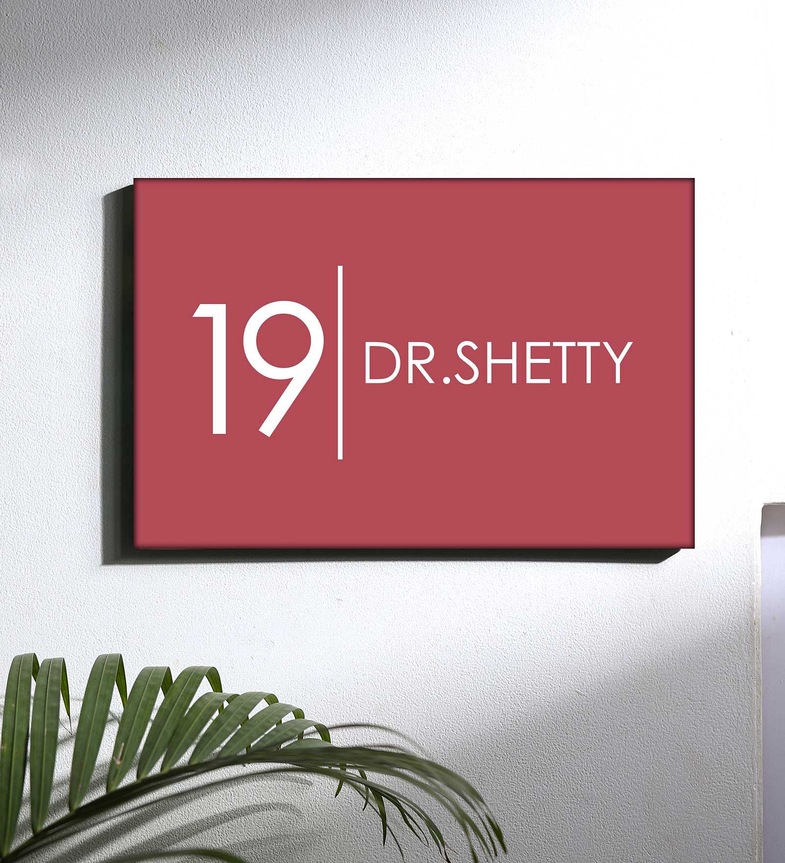 Customized Best Name Plate for House Outdoor - Red Classic - Image 4