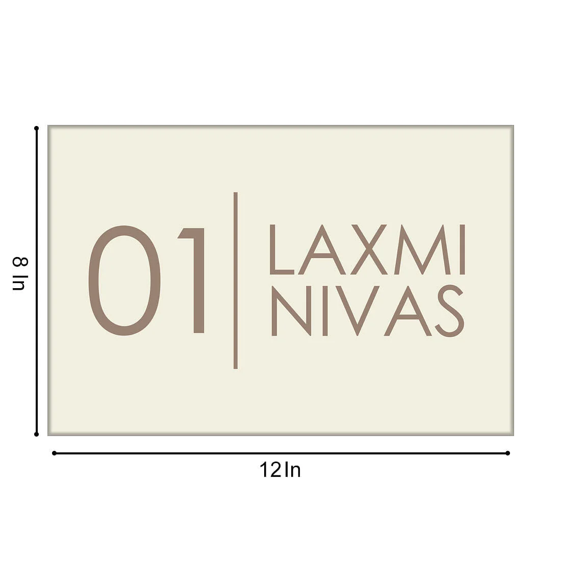 Name Board for Office Entrance - Off White Color - Image 4