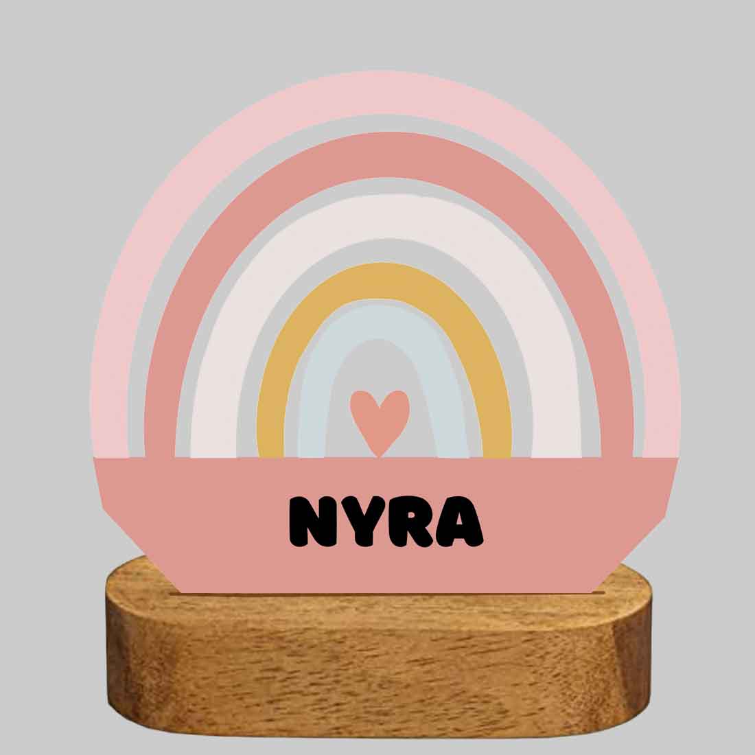 Personalized Name Lamp for Kids Bedroom LED Light - Rainbow - Image 3