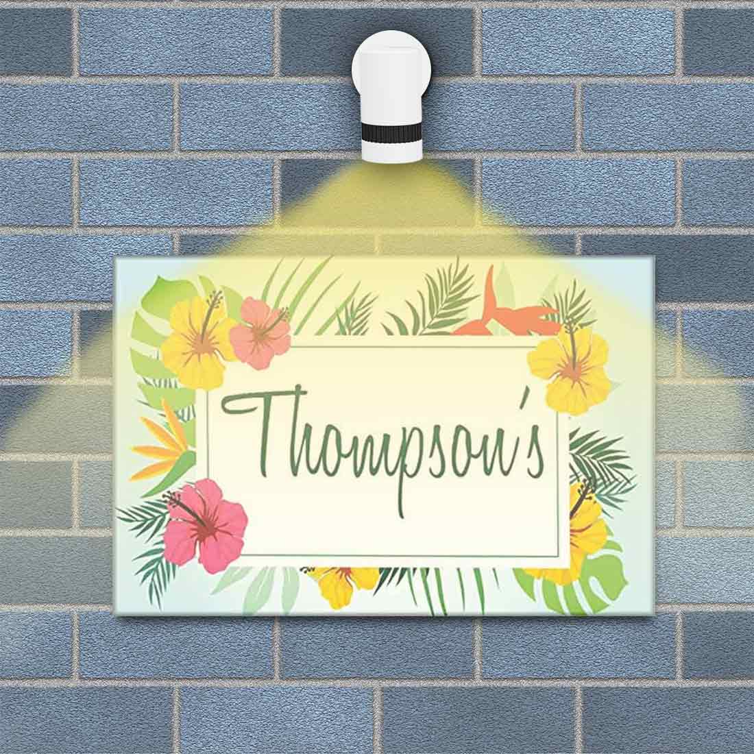 New Personalized Door Name Plate - Shoeflowers - Image 2