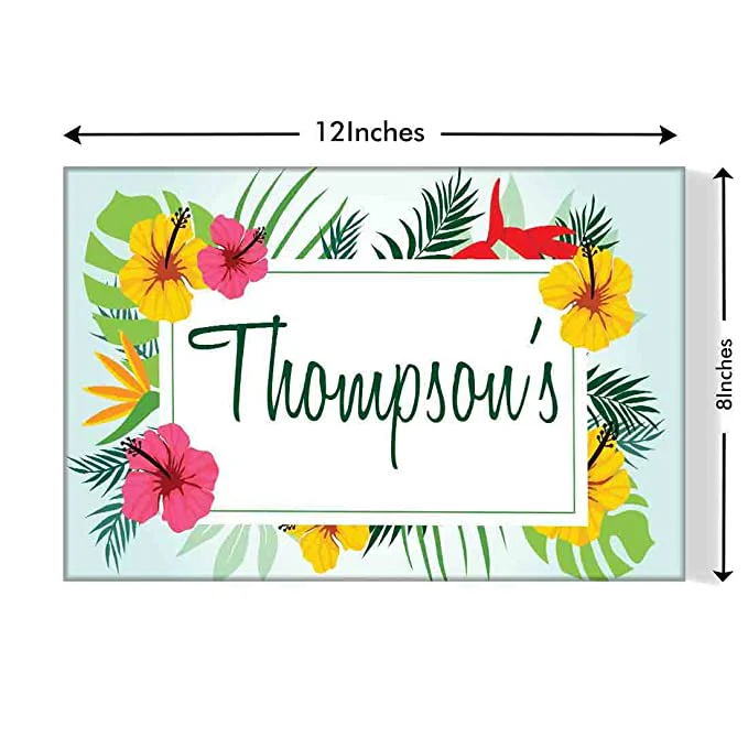 New Personalized Door Name Plate - Shoeflowers - Image 4