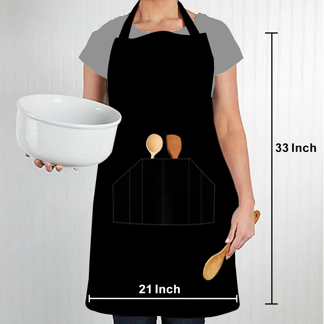 Mr and Mrs Apron Personalised for Kitchen Set of 2 - Image 2