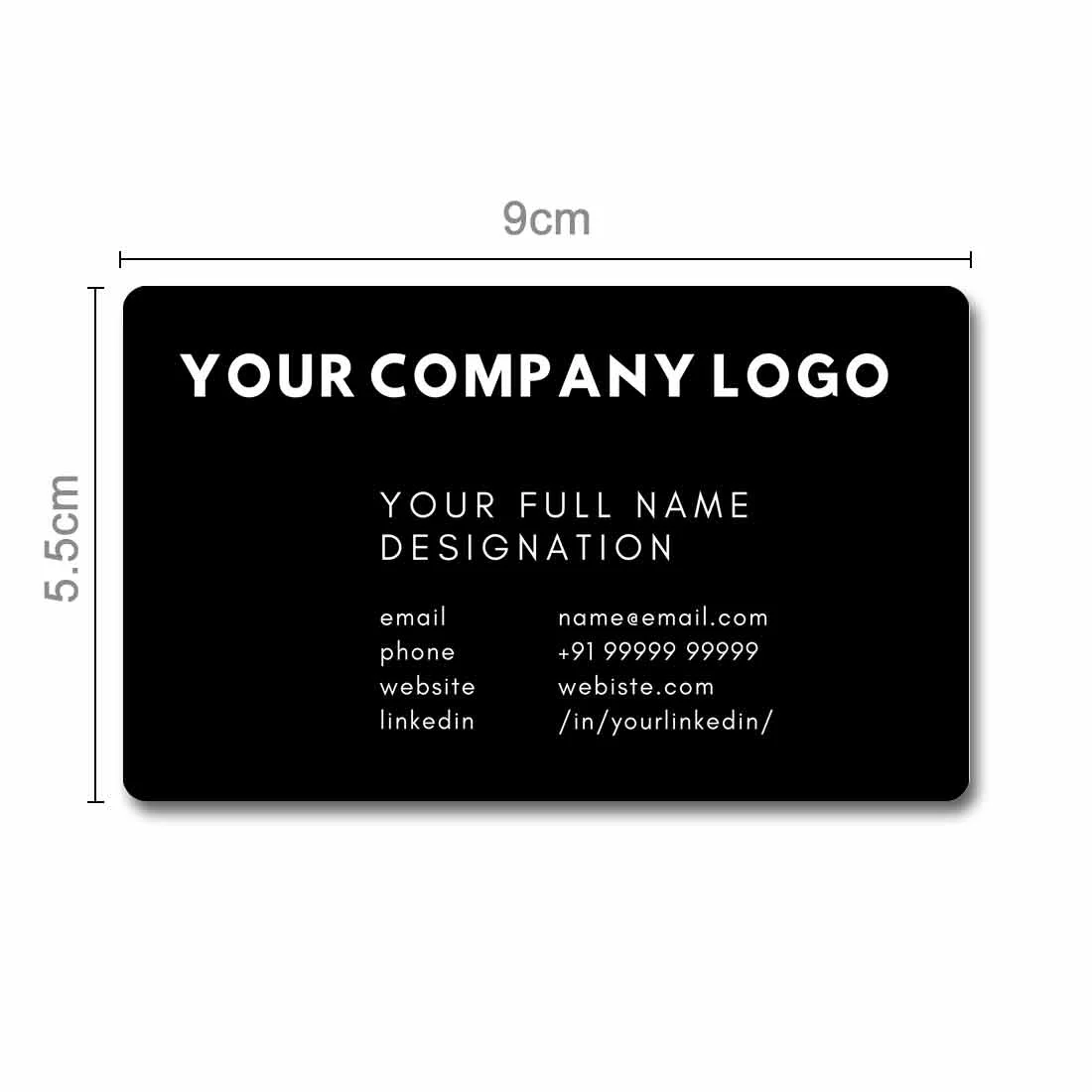 Personalized Metal NFC Smart Card Business Cards Engraving - Company Logo ( For Android Phones Only) - Image 4