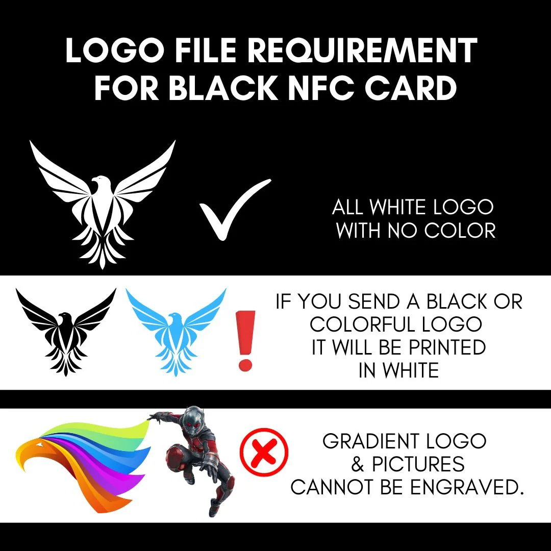 Personalized Metal NFC Smart Card Business Cards Engraving - Company Logo ( For Android Phones Only) - Image 5