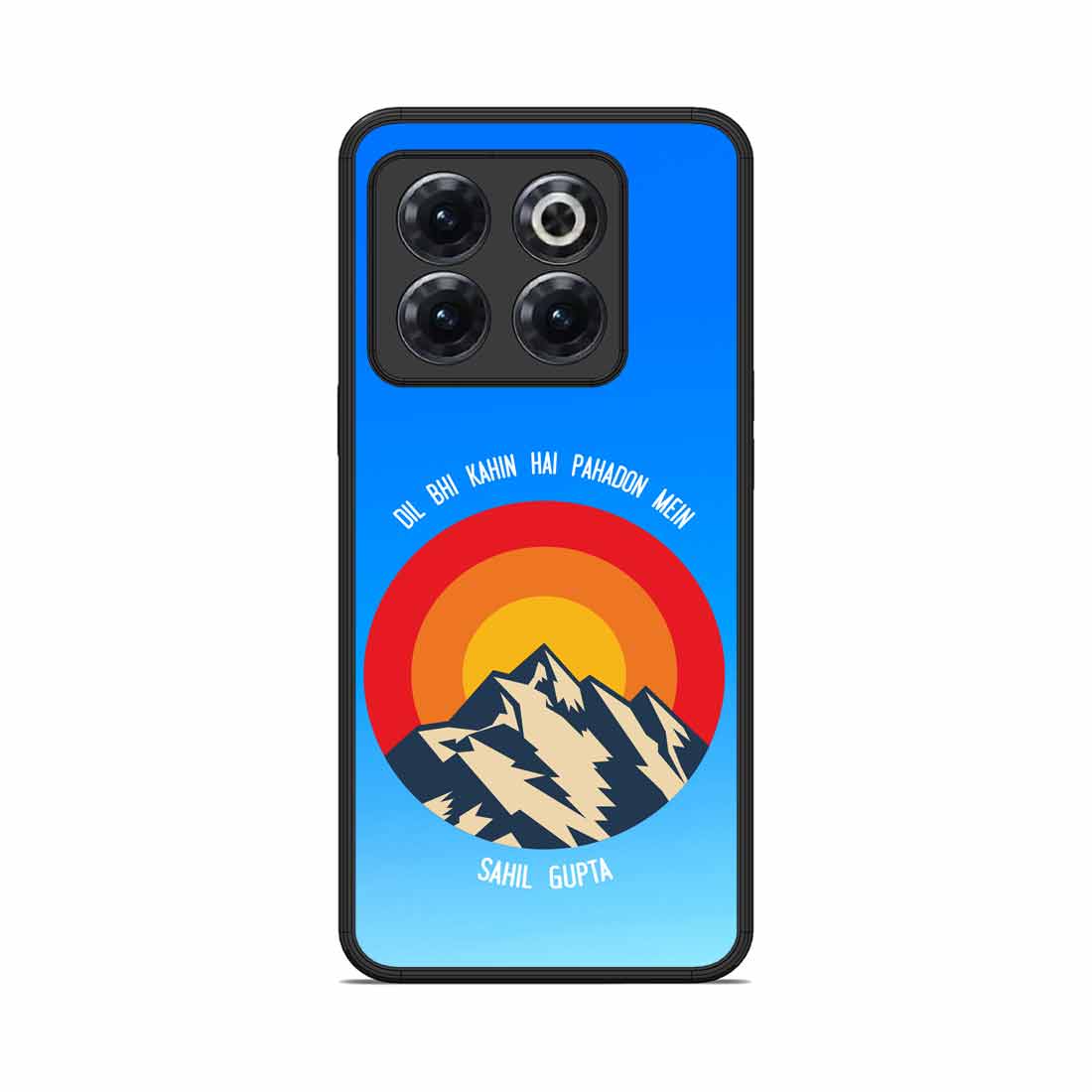 Personalized One Plus 10T Phone Case with Name - Adventure Mountains - Image 2