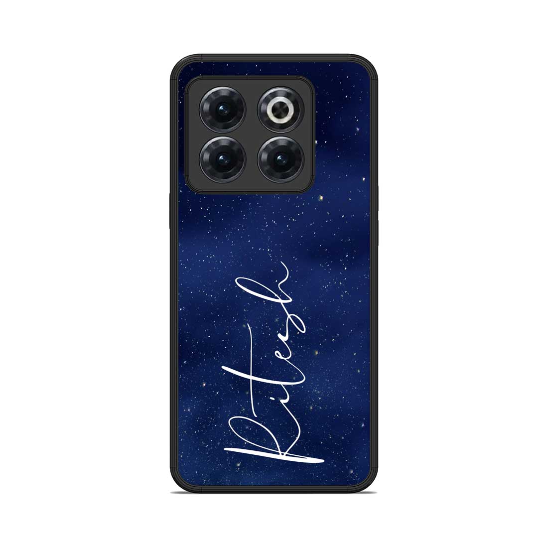 Personalized Oneplus 10T Back Cover Case With Calligraphy Name - Stars - Image 2