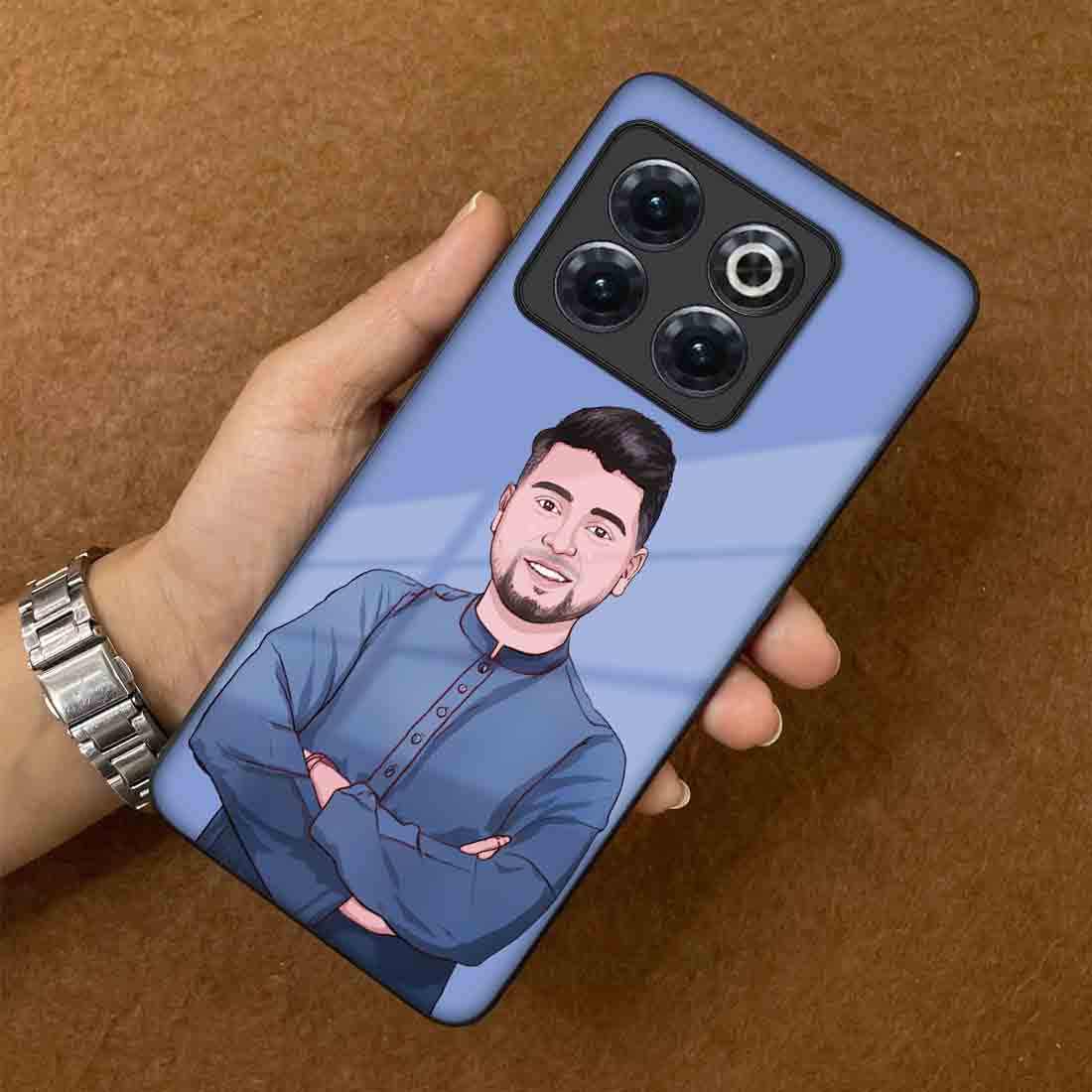 Personalized Oneplus 10T Cover Back Case With Image- Cartoonify From Photo - Image 3