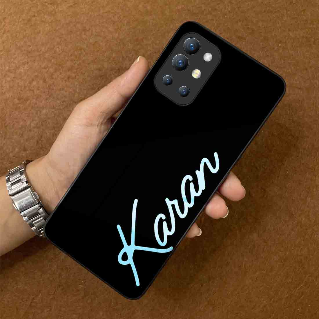 Personalized Oneplus 9R Case Cover with Name Designer Phone Cases - Neon - Image 3