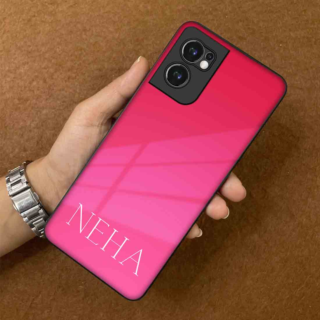 Personalized Oneplus Nord CE 2 Back Cover Designer One Plus Case Calligraphy Name - Gradients - Image 3