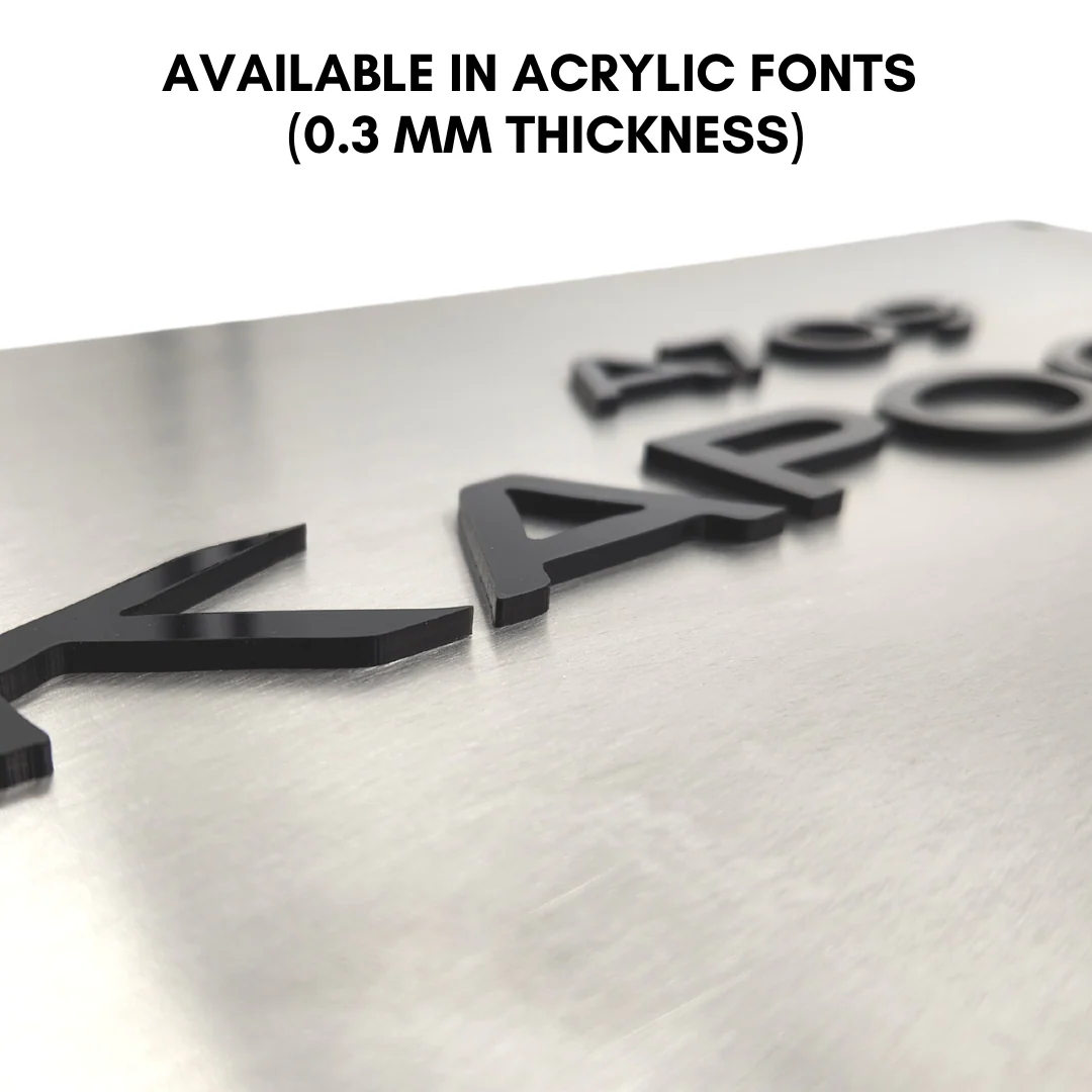 Personalized Outdoor Metal Name Plates for House Office Flats Entrance - Image 7