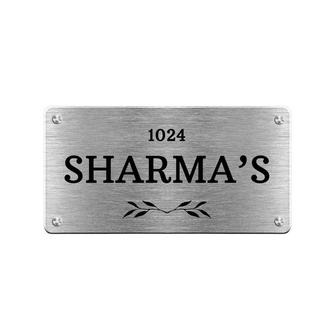Personalized Outdoor Metal Name Plate for House Office Flats Door Entrance - Image 5