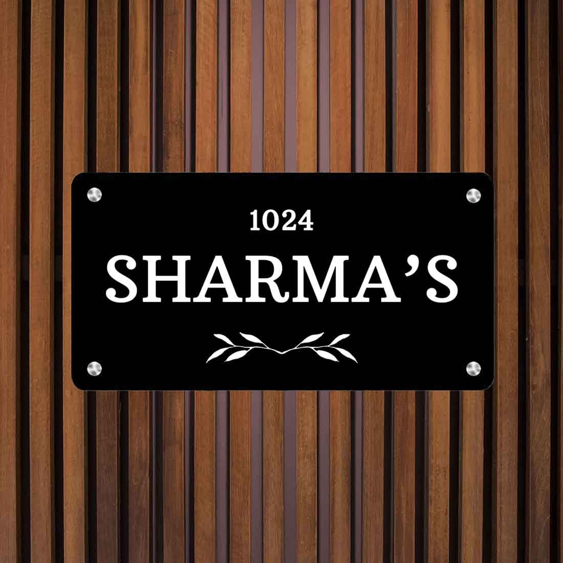 Personalized Outdoor Metal Name Plates for House Office Flats Door Entrance - Image 2