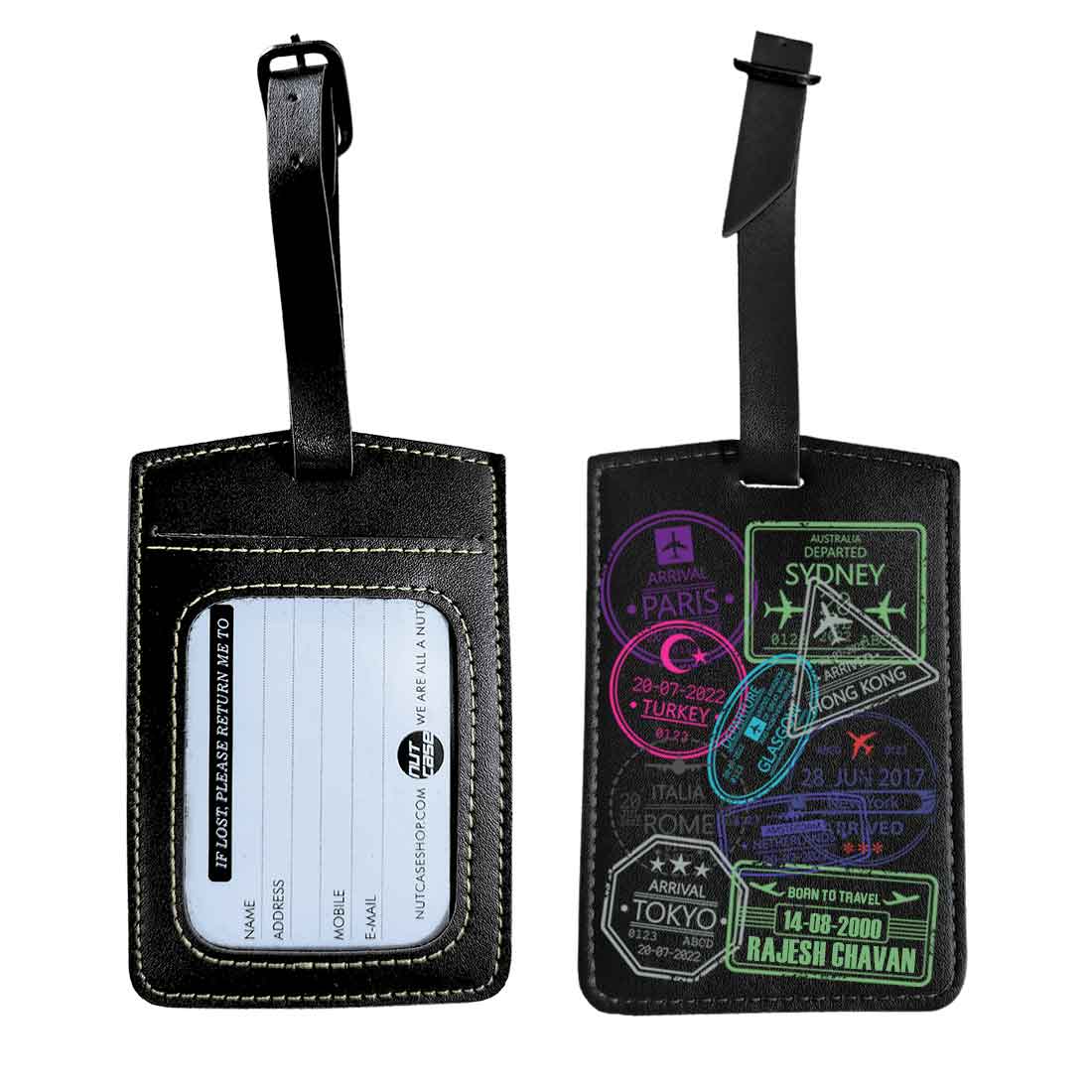 Personalized Passport Cover PU Leather Holder for Passports-Arrival Stamps - Image 33