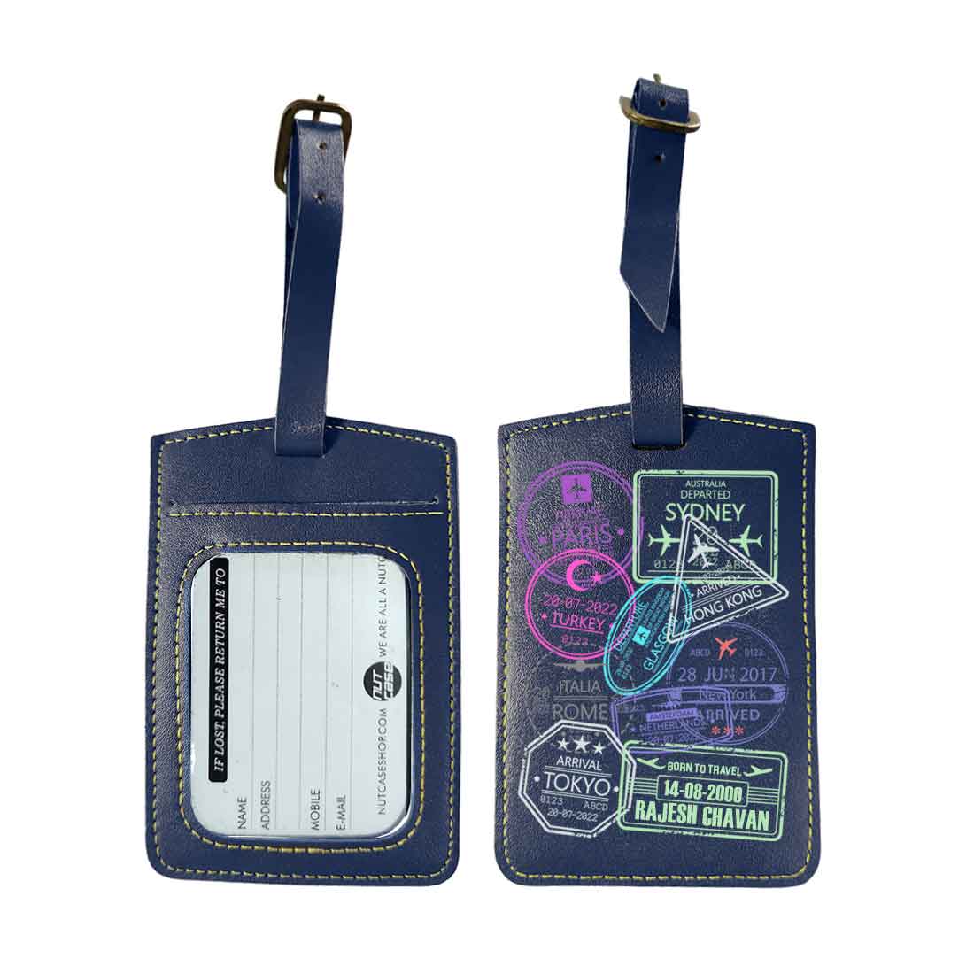 Personalized Passport Cover PU Leather Holder for Passports-Arrival Stamps - Image 36