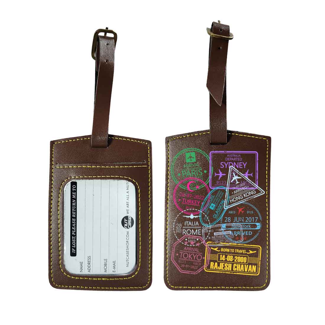 Personalized Passport Cover PU Leather Holder for Passports-Arrival Stamps - Image 39