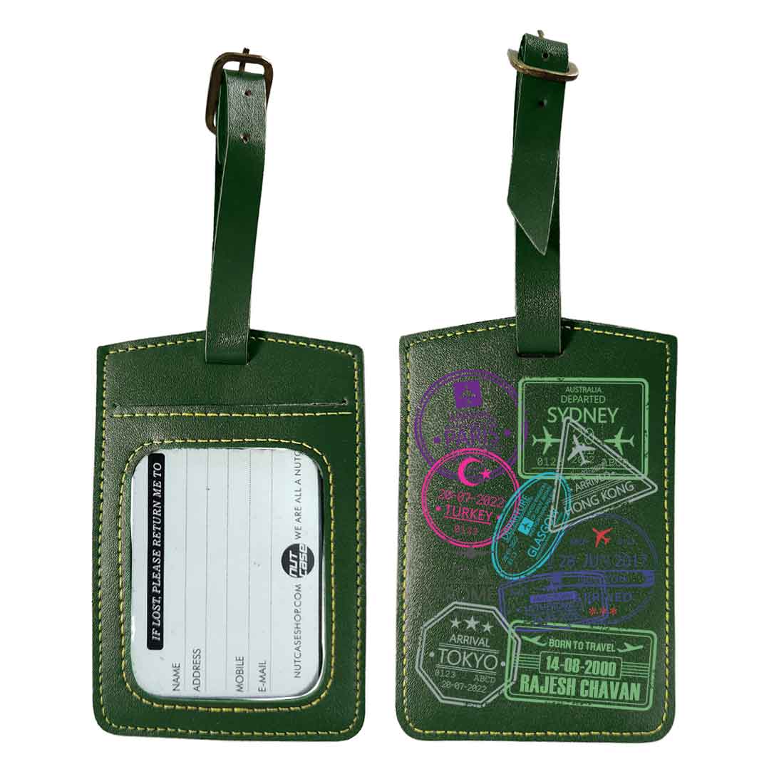 Personalized Passport Cover PU Leather Holder for Passports-Arrival Stamps - Image 42