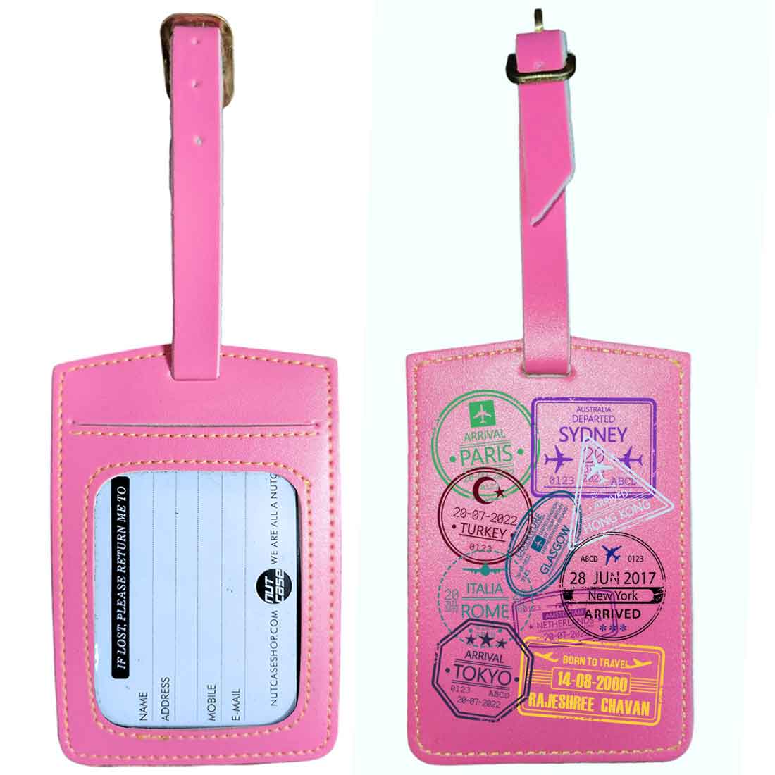 Personalized Passport Cover PU Leather Holder for Passports-Arrival Stamps - Image 45