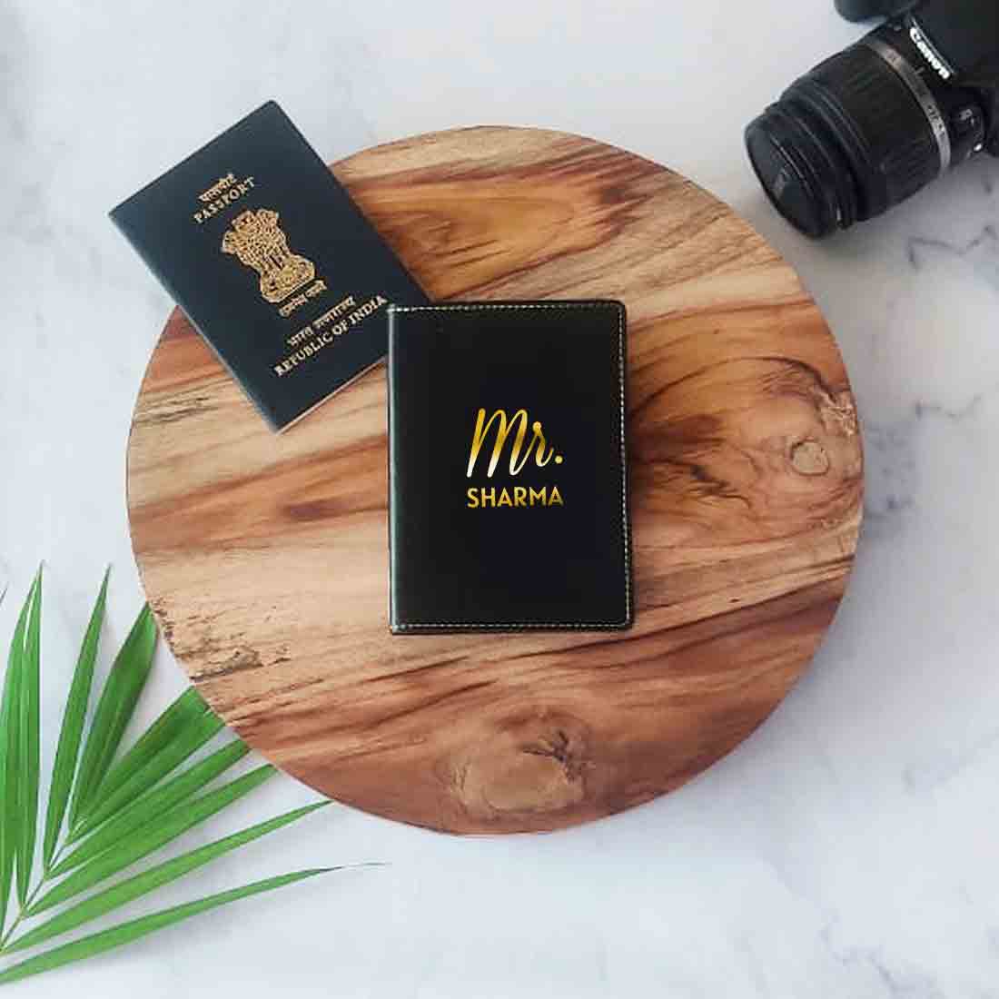 Custom Vegan Leather Passport Holder for Couple MR - Anniversary Gift - Image 5