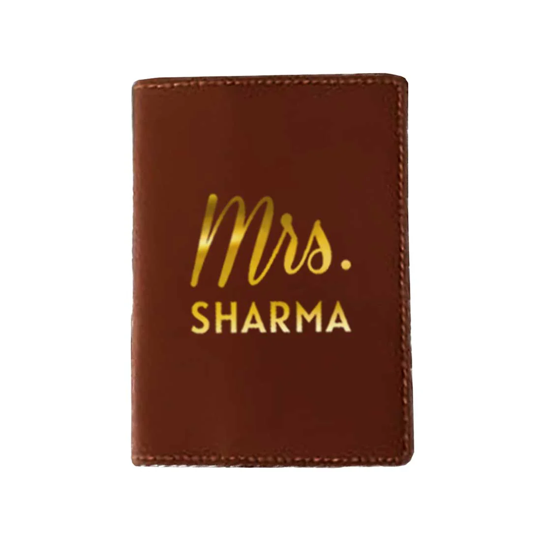 Leather Passport Case Personalized for couples MRS - Anniversary Gift - Image 10