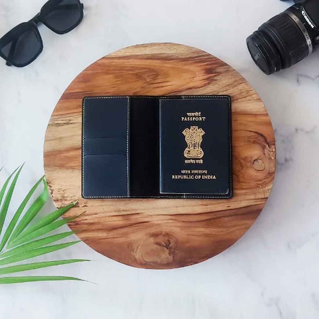 Leather Passport Case Personalized for couples MRS - Anniversary Gift - Image 11