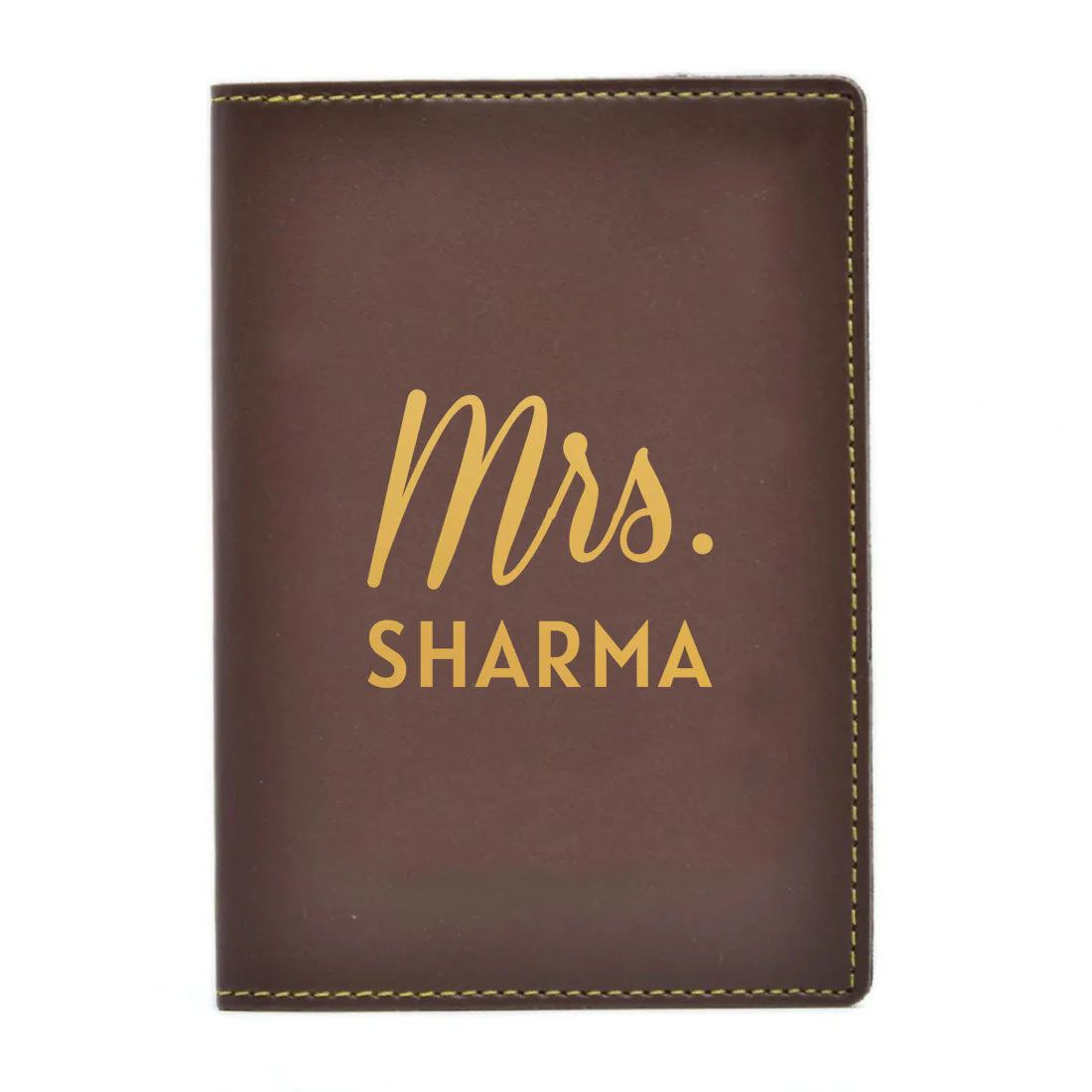 Leather Passport Case Personalized for couples MRS - Anniversary Gift - Image 12
