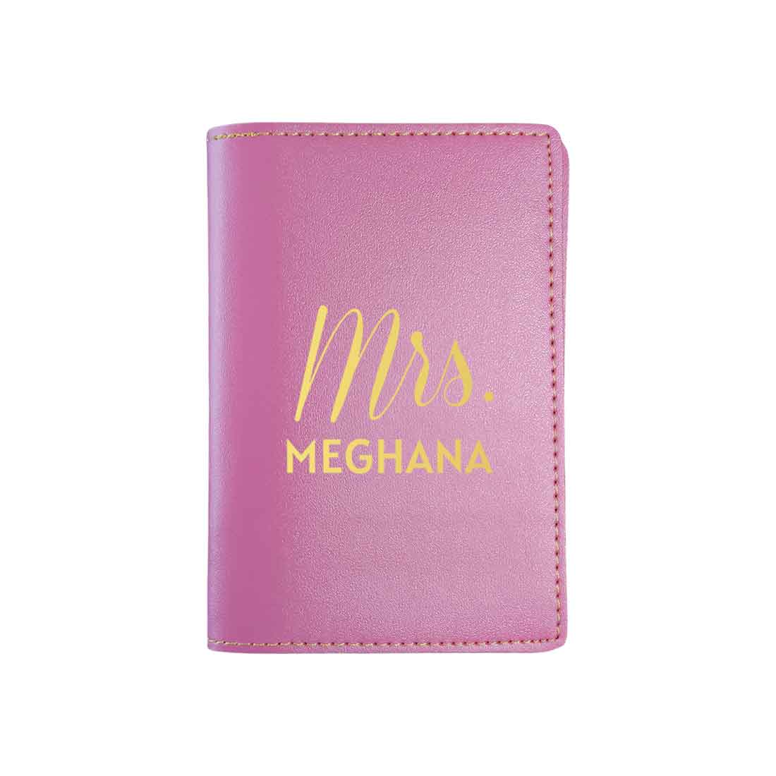 Leather Passport Case Personalized for couples MRS - Anniversary Gift - Image 9