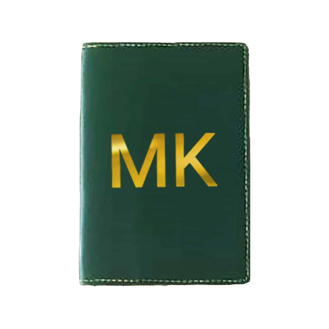 Custom Passport Wallet Vegan Leather for Men & Women - Initials - Image 4