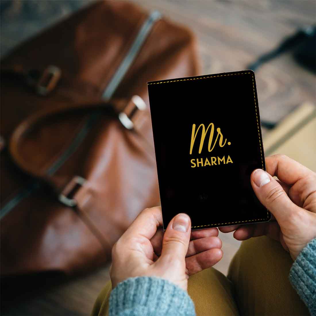 Personalized Passport Holder for Couples MR - Anniversary Gift - Image 2