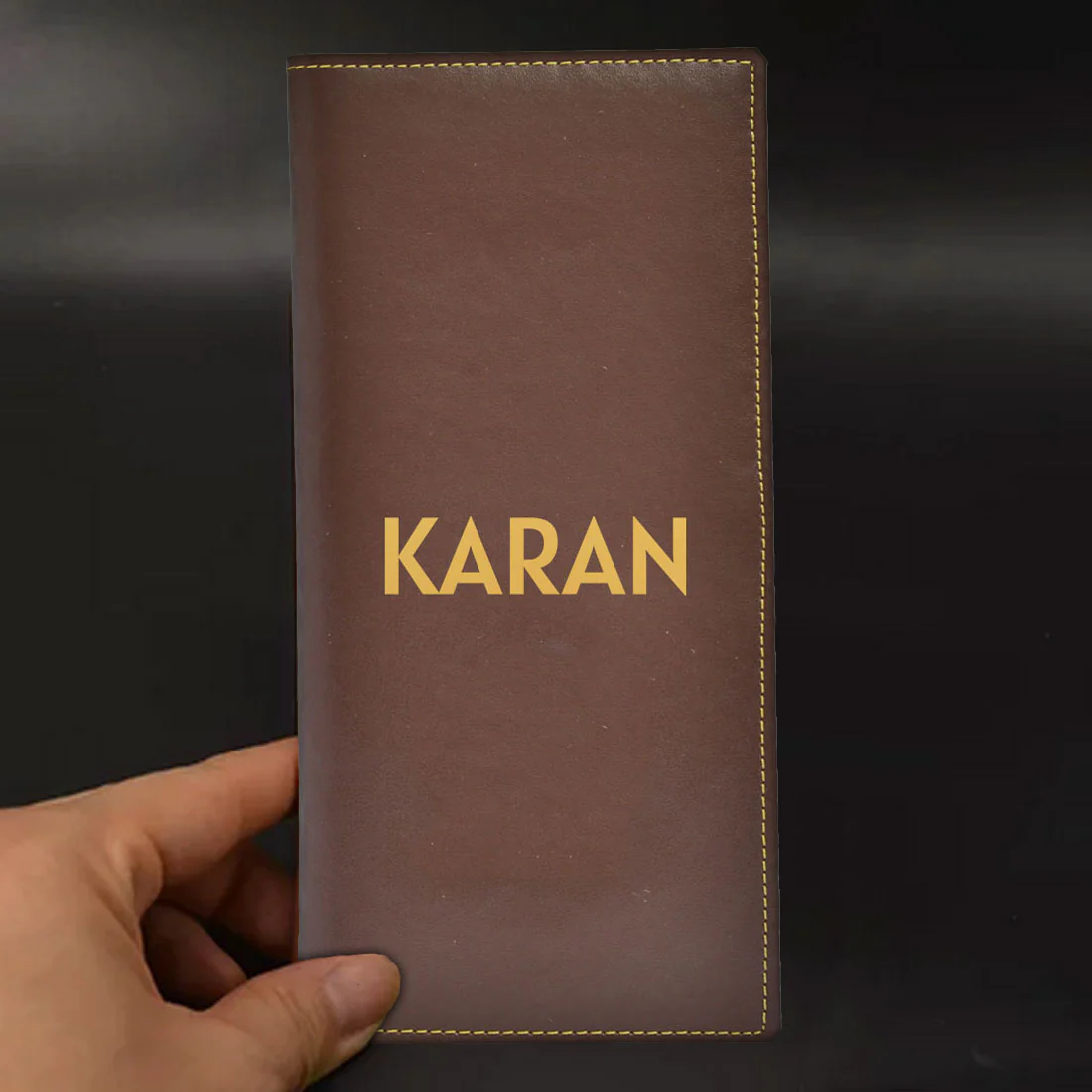Customized Passport Case Leather Travel Organizer for Men - Add Name - Image 2