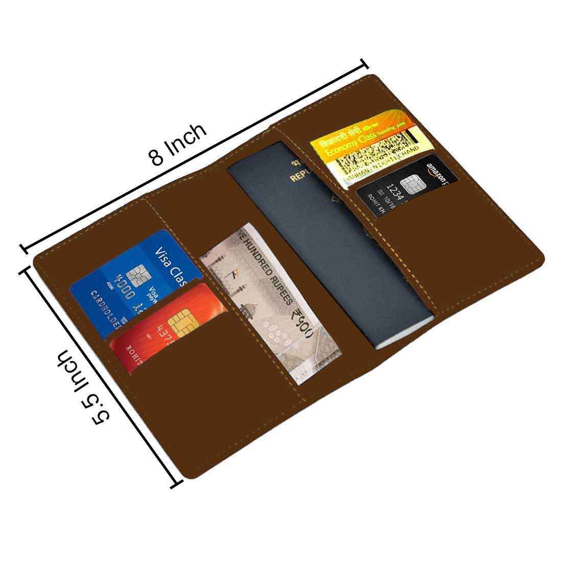 Personalized Passport Holder with Name PU Leather Passport Cover and Luggage Tag Set - ADD NAME - Image 20