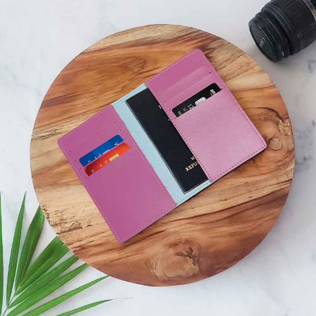 Vegan Leather Personalised Passport Cover for Men & Women - Monogram - Image 20