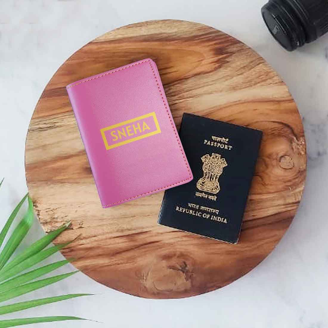 Personalized PU Leather Passport Holder With Name - Add Name - Image 15