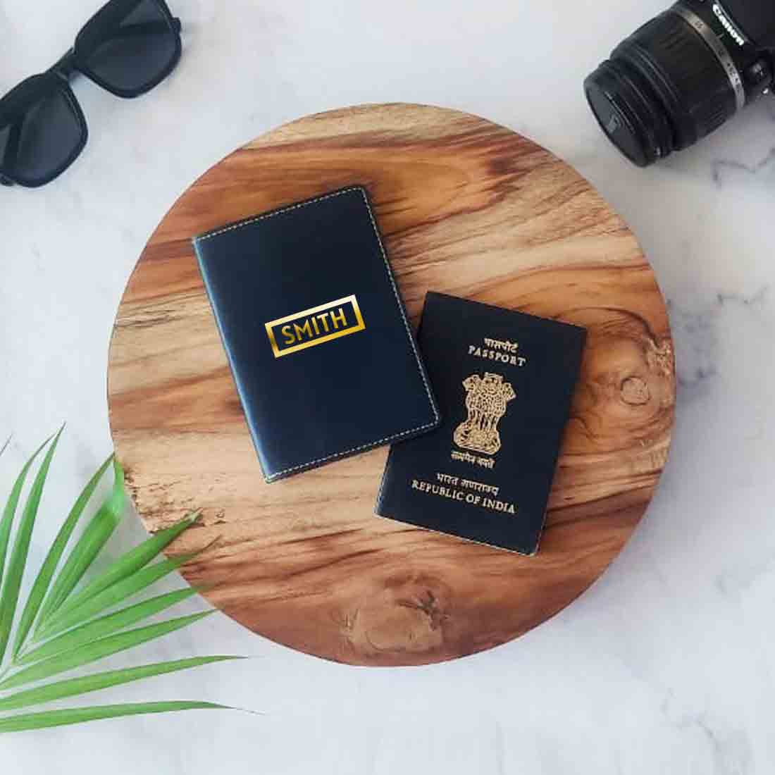 Personalized PU Leather Passport Holder With Name - Add Name - Image 17
