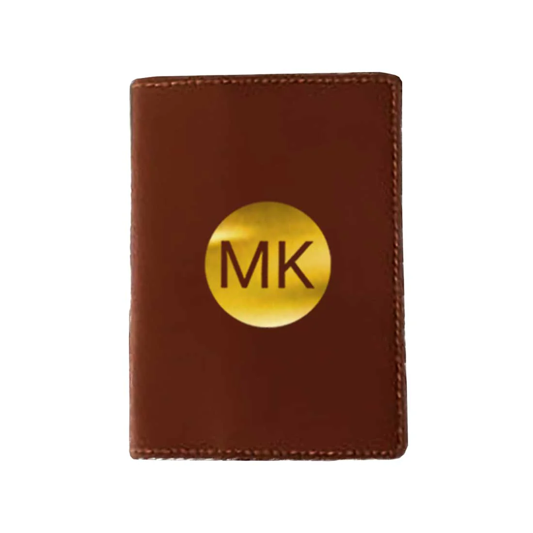 PU Leather Passport Cover Personalized for Men - Circle Initials - Image 11