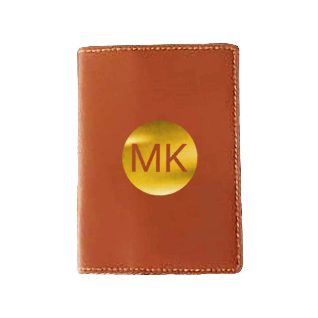 PU Leather Passport Cover Personalized for Men - Circle Initials - Image 15
